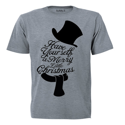 A Merry Little Christmas - Snowman - Kids T-Shirt