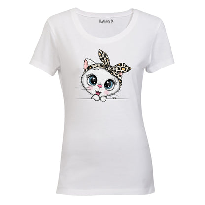 Headband Kitten - Ladies - T-Shirt