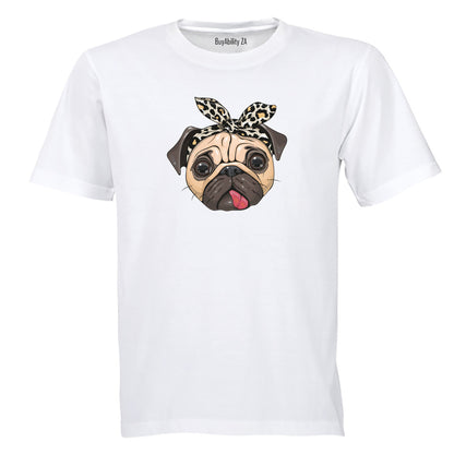 Headband Pug - Kids T-Shirt