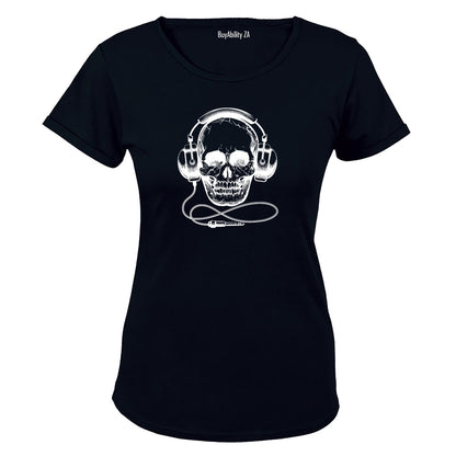 Headphone Skull - Ladies - T-Shirt