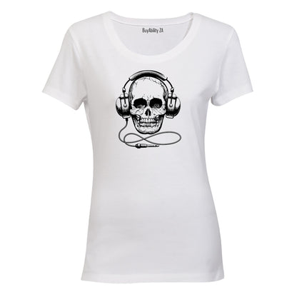 Headphone Skull - Ladies - T-Shirt