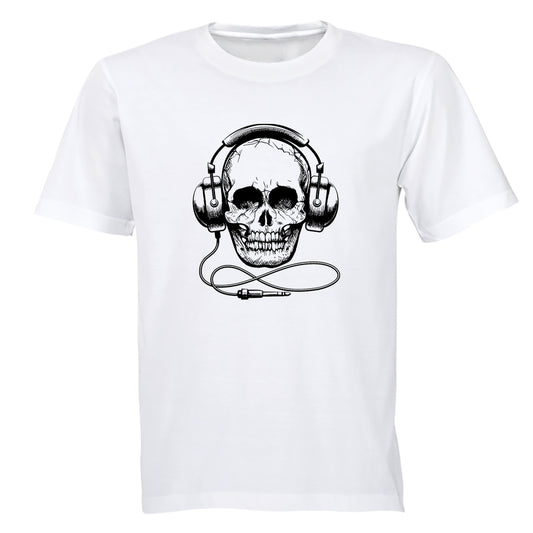 Headphone Skull - Adults - T-Shirt - BuyAbility South Africa