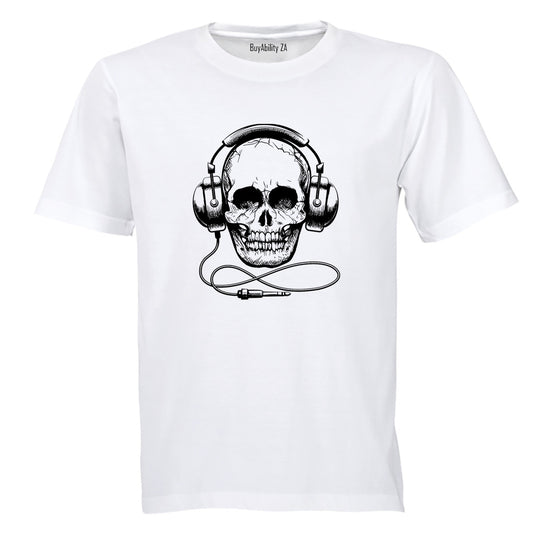 Headphone Skull - Adults - T-Shirt