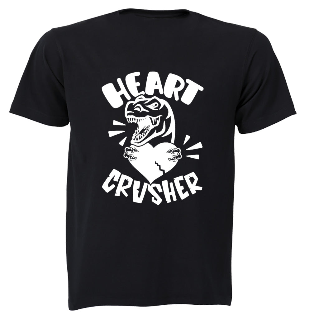 Heart Crusher - Dino Valentine - Adults - T-Shirt - BuyAbility South Africa