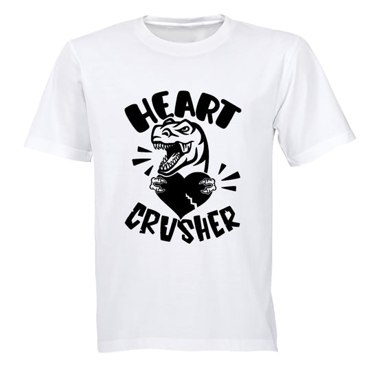 Heart Crusher - Dino Valentine - Adults - T-Shirt - BuyAbility South Africa