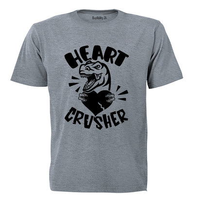 Heart Crusher - Dino Valentine - Adults - T-Shirt