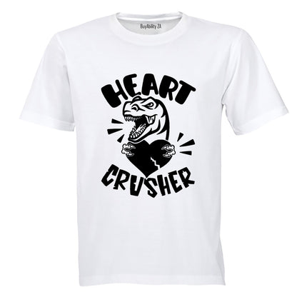 Heart Crusher - Dino Valentine - Adults - T-Shirt