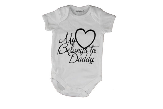 Heart Belongs To Daddy - Baby Grow