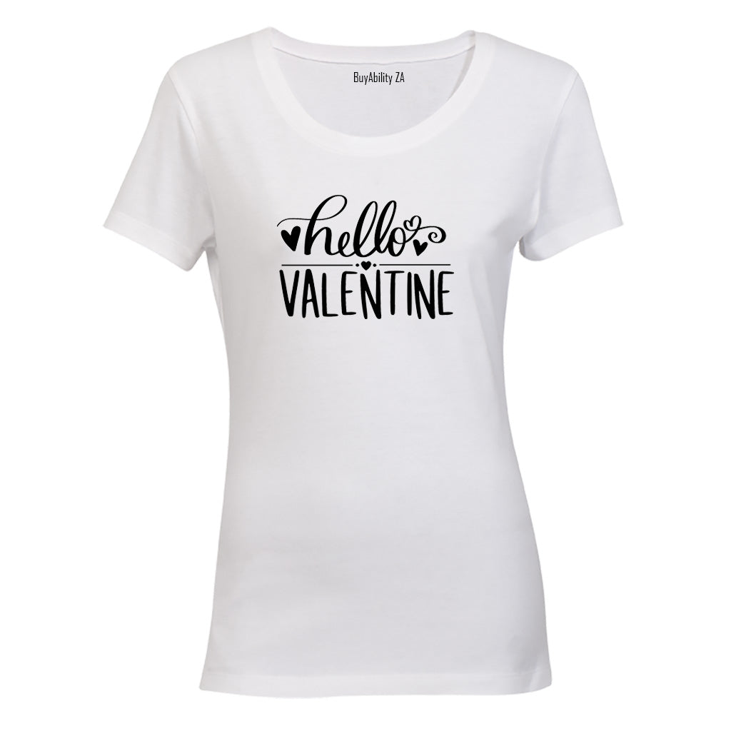 Hello - Valentine - Ladies - T-Shirt