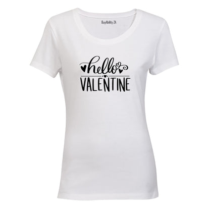 Hello - Valentine - Ladies - T-Shirt