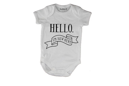 Hello - I'm New Here - Baby Grow