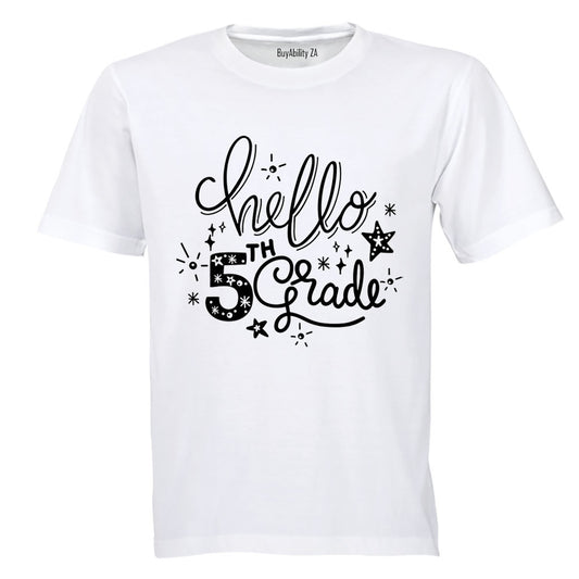 Hello 5th Grade - Stars - Kids T-Shirt
