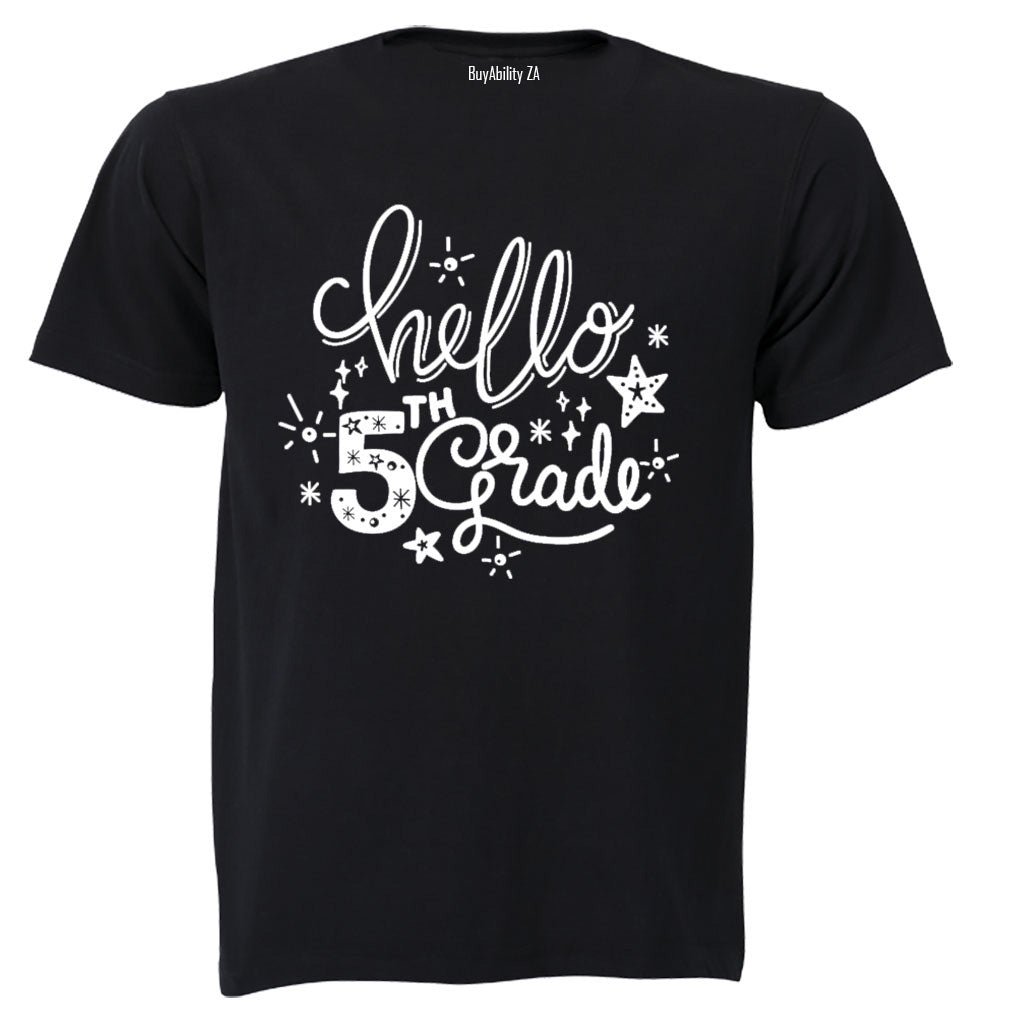 Hello 5th Grade - Stars - Kids T-Shirt