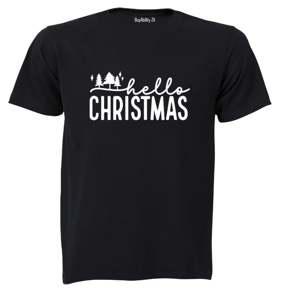 Hello Christmas - Trees - Kids T-Shirt