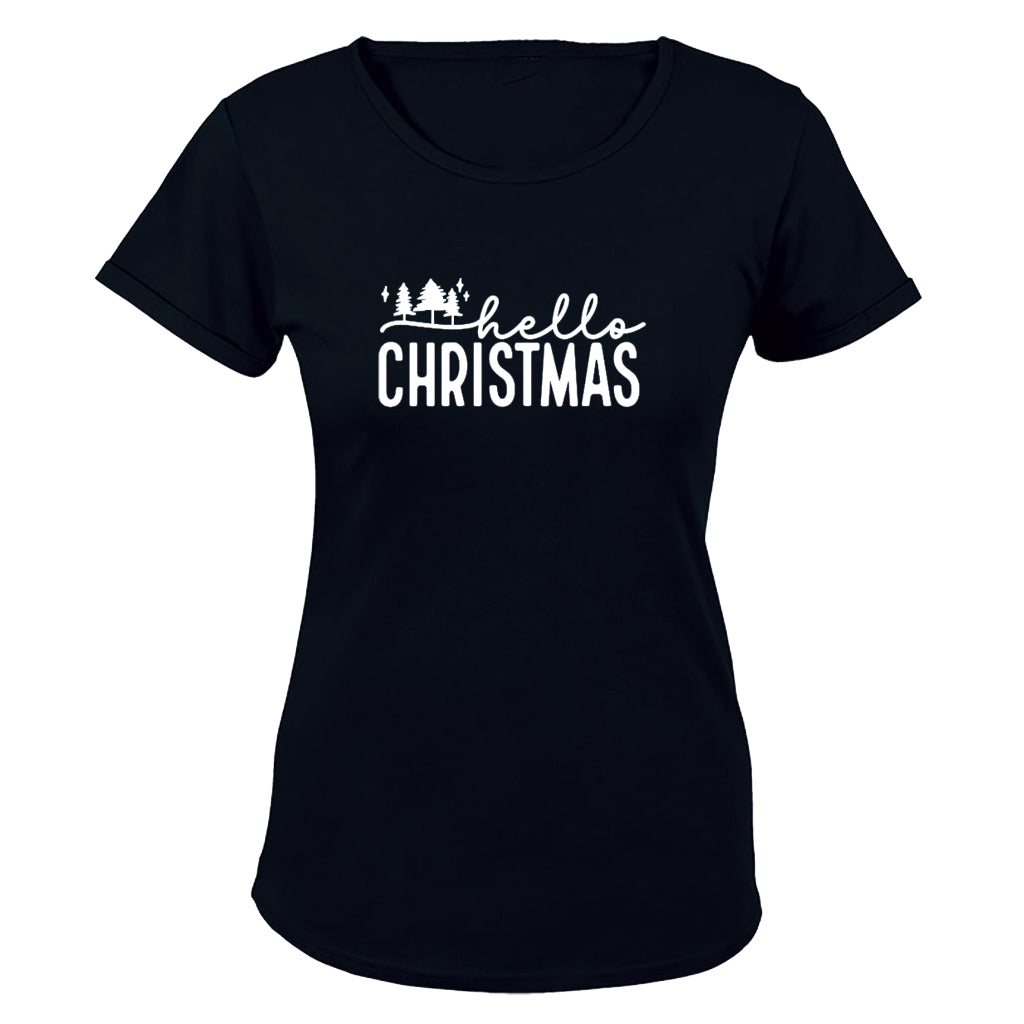 Hello Christmas - Trees - Ladies - T-Shirt - BuyAbility South Africa