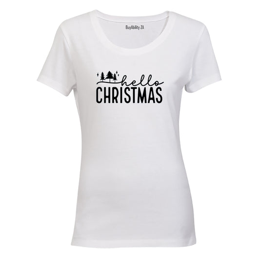 Hello Christmas - Trees - Ladies - T-Shirt