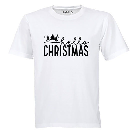 Hello Christmas - Trees - Adults - T-Shirt