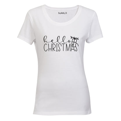 Hello Christmas - Present - Ladies - T-Shirt