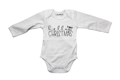 Hello Christmas - Present - Baby Grow