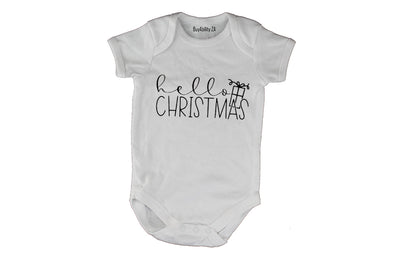 Hello Christmas - Present - Baby Grow