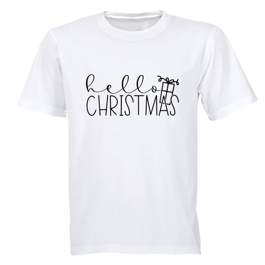 Hello Christmas - Present - Adults - T-Shirt - BuyAbility South Africa