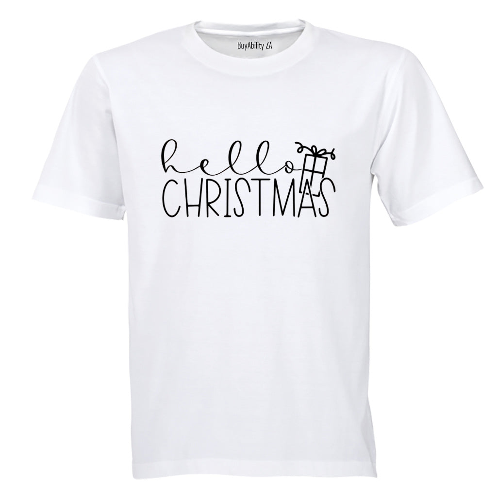 Hello Christmas - Present - Kids T-Shirt