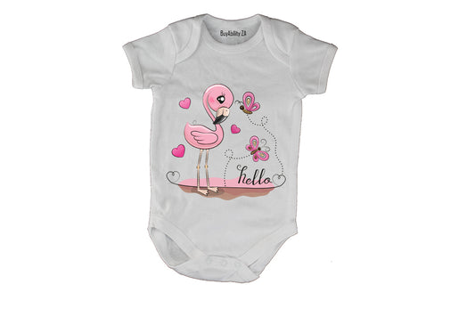 Hello Flamingo - Baby Grow