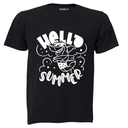 Hello Summer- Shark - Kids T-Shirt