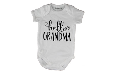 Hello Grandma - Baby Grow
