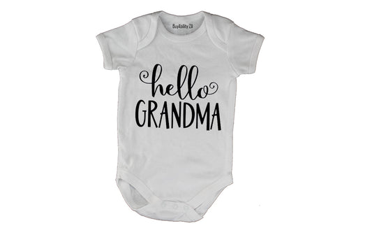 Hello Grandma - Baby Grow