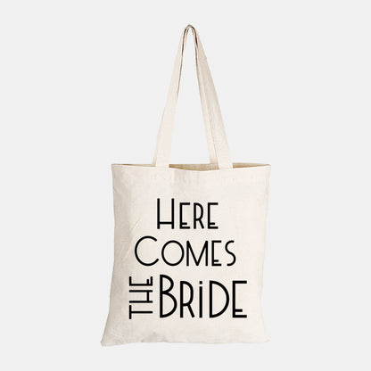 Here Comes The Bride - Eco-Cotton Natural Fibre Bag