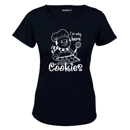Here For The Christmas Cookies - Ladies - T-Shirt - BuyAbility South Africa