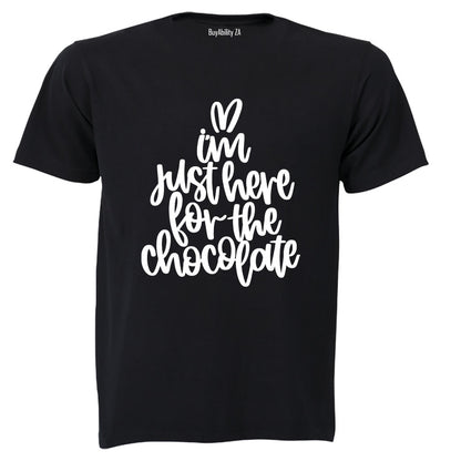 Here for the Chocolate - Easter - Adults - T-Shirt