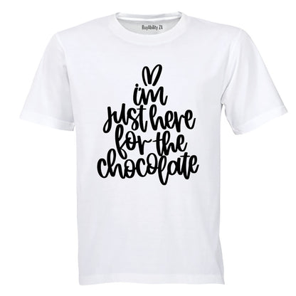 Here for the Chocolate - Easter - Kids T-Shirt