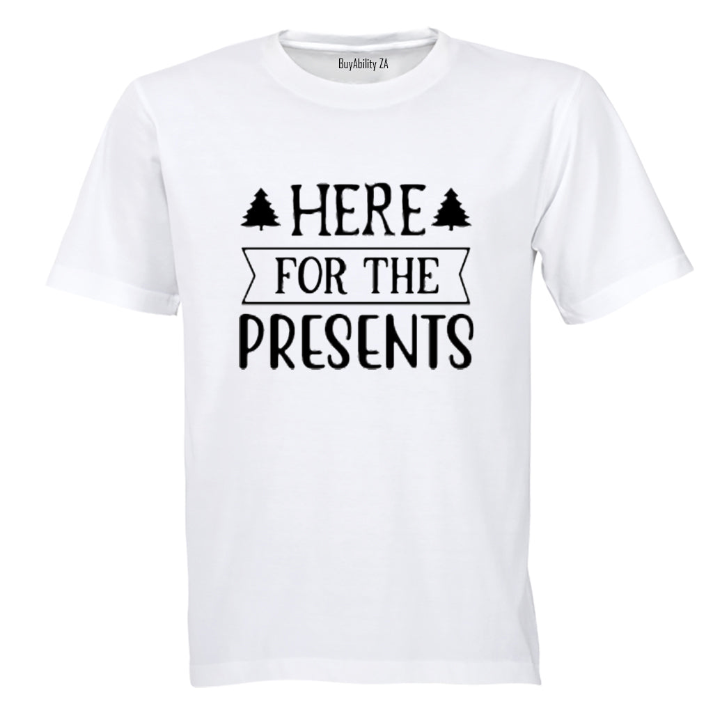 Here For The Presents - Christmas - Kids T-Shirt