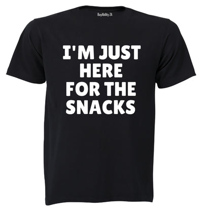 Here for the Snacks - Adults - T-Shirt