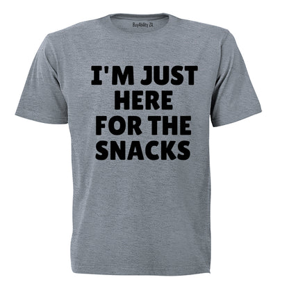 Here for the Snacks - Adults - T-Shirt
