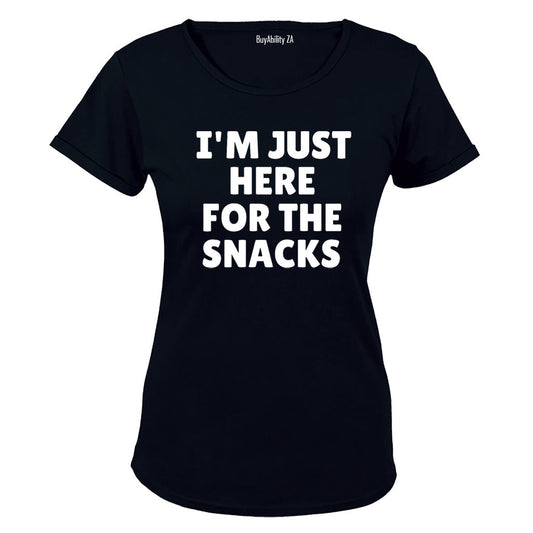 Here for the Snacks - Ladies - T-Shirt