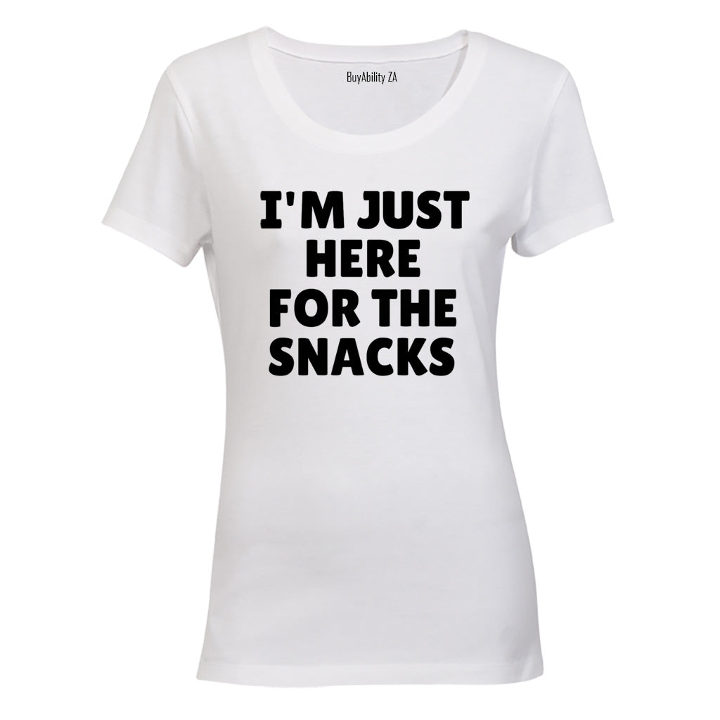 Here for the Snacks - Ladies - T-Shirt