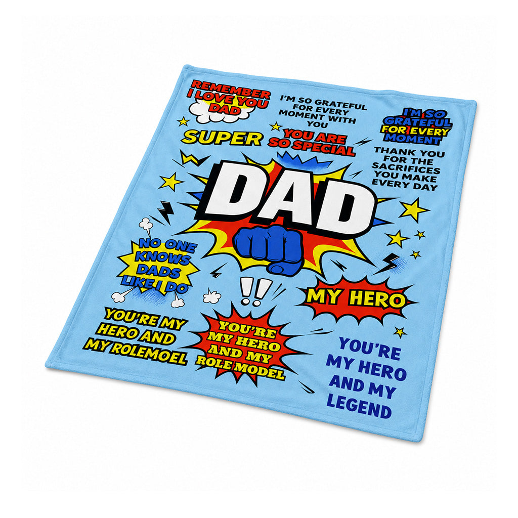 Super Dad Comic Blanket - BuyAbility