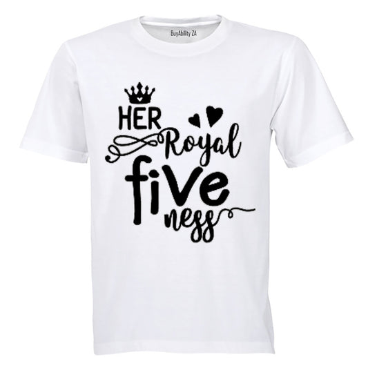 Her Royal FIVE-ness - Kids T-Shirt