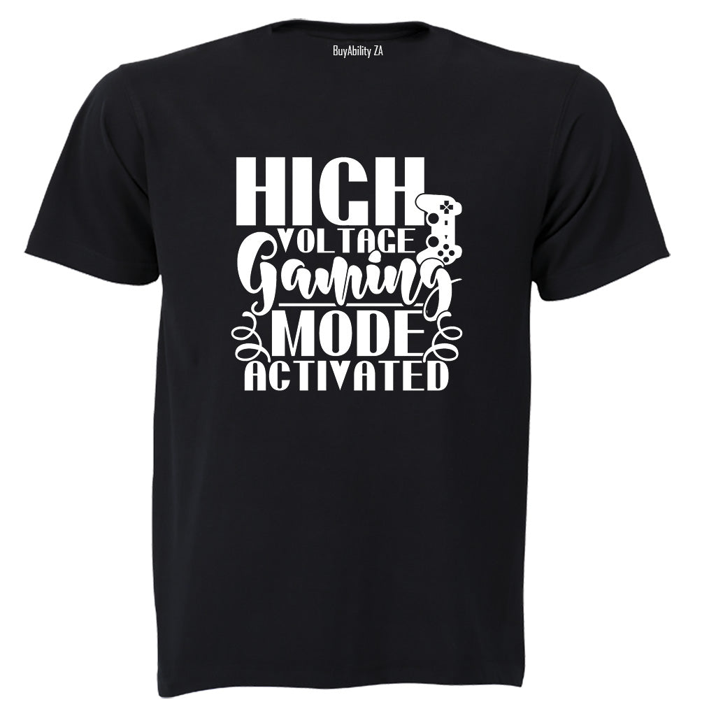 High Voltage Gaming Mode - Adults - T-Shirt - BuyAbility South Africa