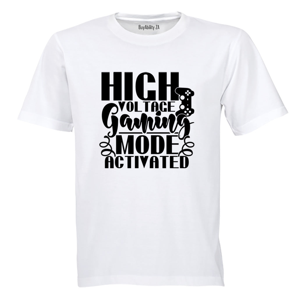 High Voltage Gaming Mode - Adults - T-Shirt - BuyAbility South Africa