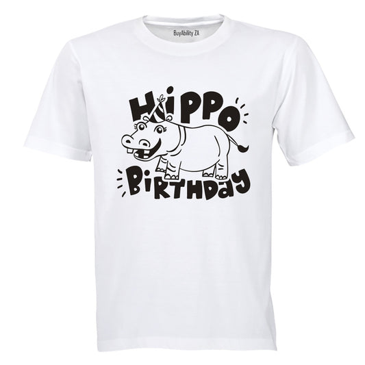 Hippo Birthday - Kids T-Shirt
