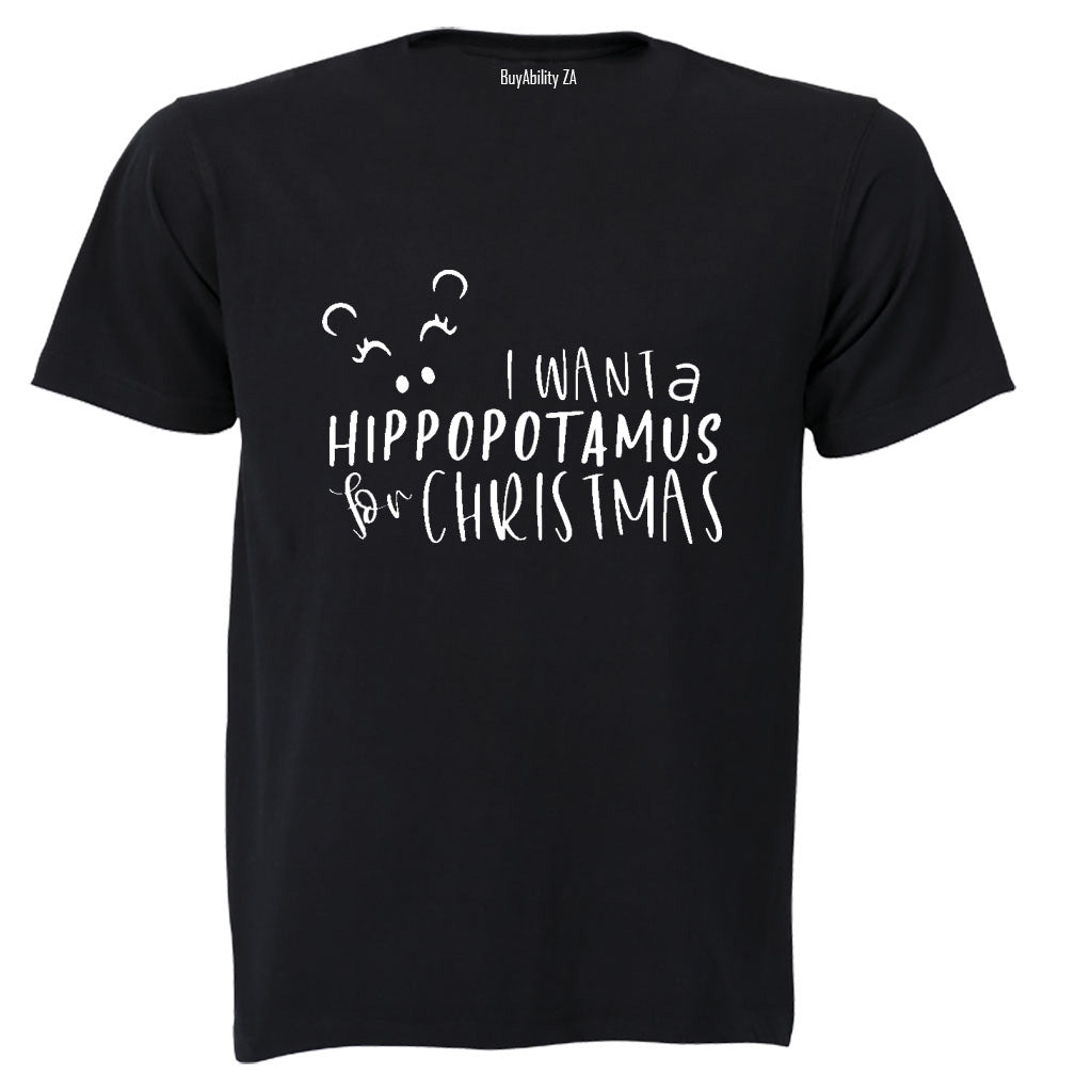 Hippo For Christmas - Kids T-Shirt - BuyAbility