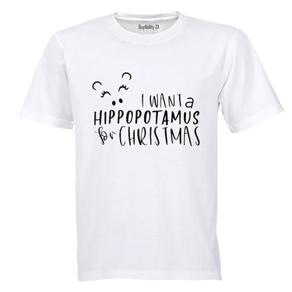 Hippo For Christmas - Kids T-Shirt - BuyAbility