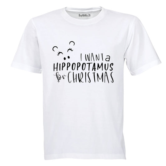 Hippo For Christmas - Kids T-Shirt - BuyAbility