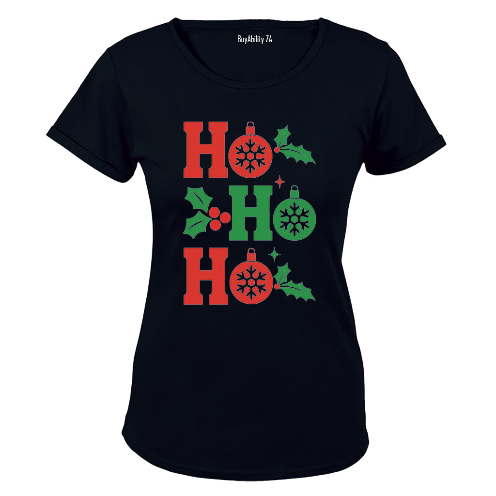 Ho Ho Christmas - Ladies - T-Shirt - BuyAbility South Africa