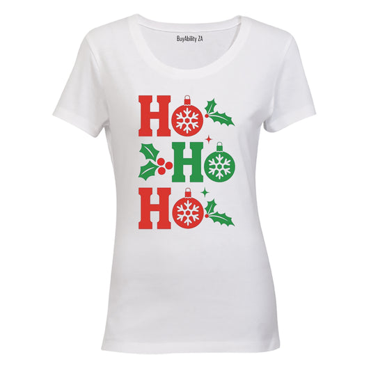 Ho Ho Christmas - Ladies - T-Shirt - BuyAbility South Africa