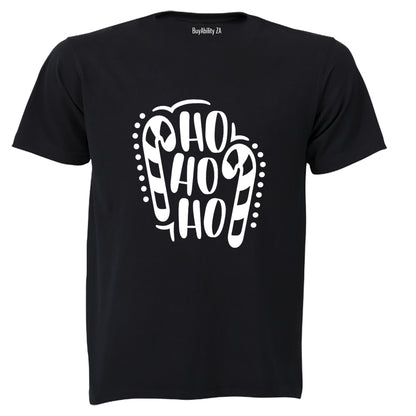 Ho Ho - Christmas Candy Cane - Kids T-Shirt